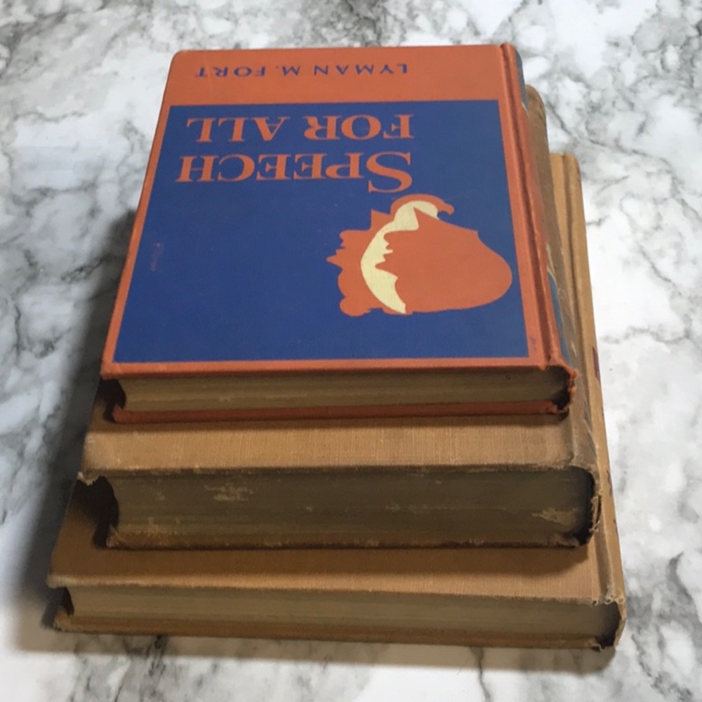 3 vintage from the 1940s Speech books hardcover Speech for all Your Speech - Picture 11 of 11